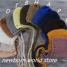 Детская шапка, новорожденные фотографии реквизит шляпа, мохеровая шапочка