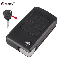 KEYYOU 10x3 Кнопка изменить Флип складной чехол для дистанционного ключа от машины FOB оболочки для LADA автомобиль пустой