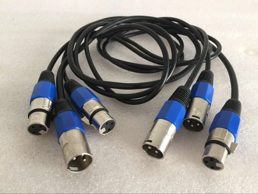 10/lot 5 Meter long dmx cables led dmx par light cable 5M ...