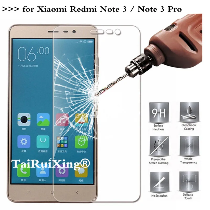 9H 2.5D 0 26 мм Закаленное стекло протектор экрана для Xiaomi Redmi Note 3 Защитная пленка note3