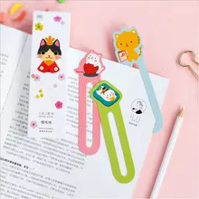 30 шт./кор. мисс кошка подарок закладки маркер канцелярский подарок реалистичный, милые, миленькие в японском стиле(«Каваий мультфильм закладки для офиса школьные принадлежности канцелярские товары