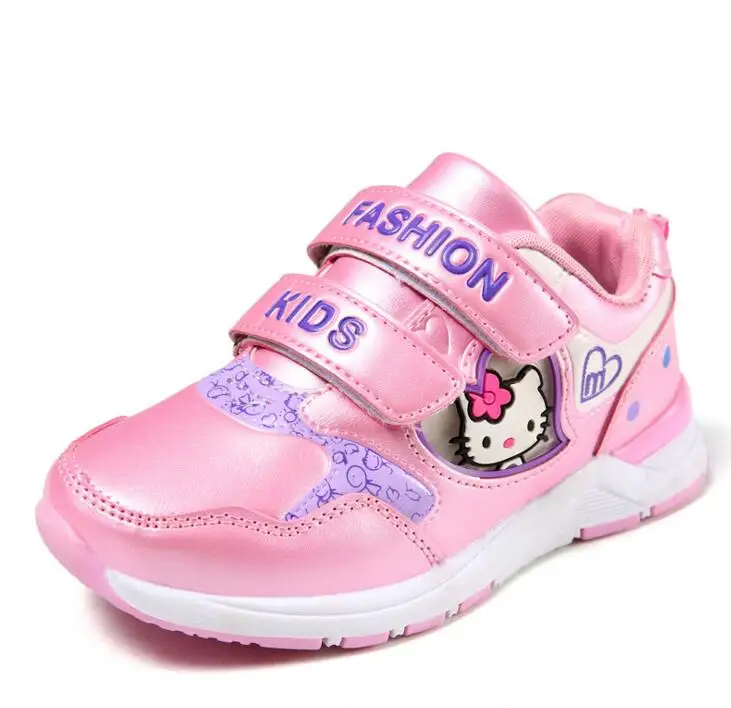 

New Children's Cartoon Cat Girls Sneakers Kids sport shoes Child casual breathable kids running shoes Outdoor student shoes