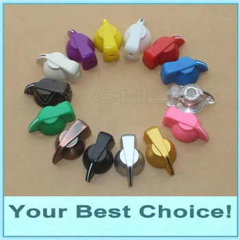

200pcs/Lot 1/4'' Shaft Effect Pedal Rotary Pointer Knob, 6.35mm Shaft Potentiometer knob,Chicken Head Knob (DHL Free Shipping)