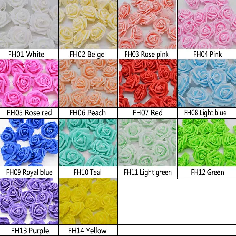 10/20pcs 6cm PE Foam Rose Flowers Artificial Flowers For Home Wedding Deco Bride Bouquet Scrapbooking DIY Birthday Gift Supplies