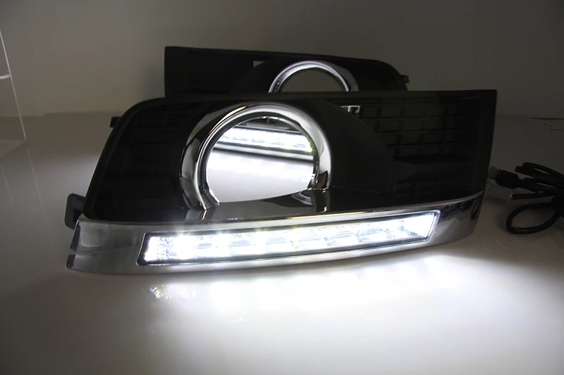 Автомобильный мигающий 2 шт. для Cadillac SRX 2012 2013 светодиодный DRL дневные ходовые огни Дневной светильник противотуманный светильник водонепроницаемый