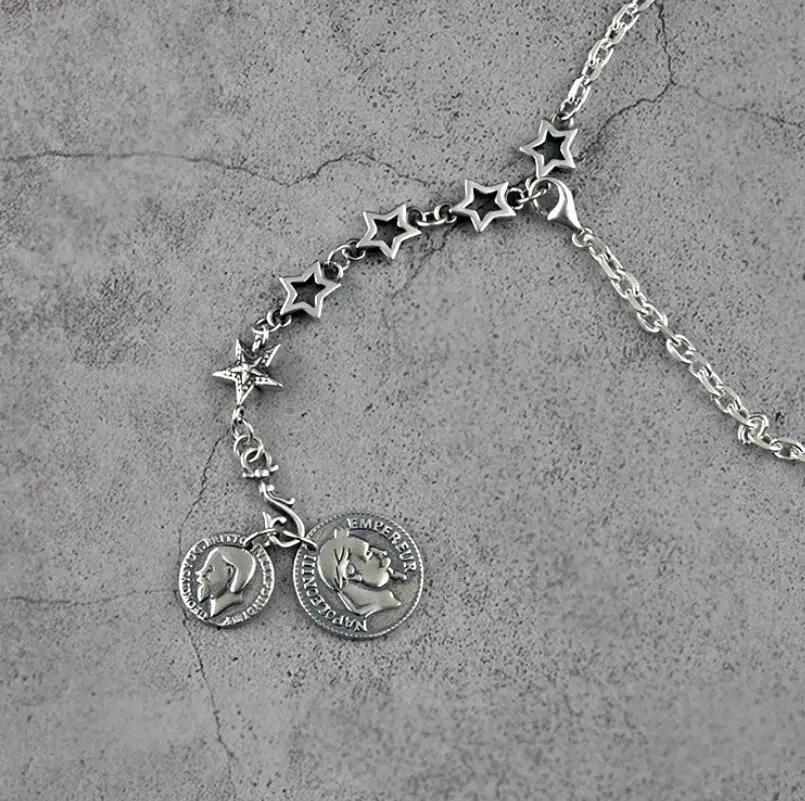 Чистое серебро стерлингового серебра 925 тайский серебряный двойной Аватар Подвеска в виде Серебряной Монеты Ожерелье S925 ювелирные изделия(YRT