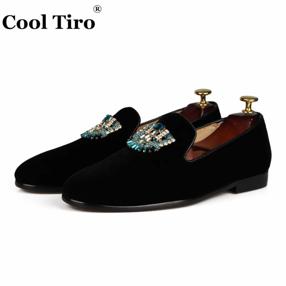 VELVET Loafers SLIPPERS with Crystal brooch (3)