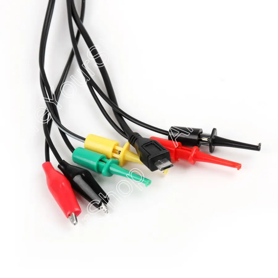 

Areyourshop 10Pcs 7 in 1 Multimeter Test/Repair Cable 4mm Banana Plug to Clip/Hook Android