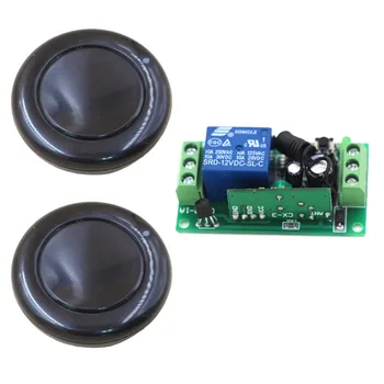 

New Fashion Remote Control DC 24V 9V 12V 1 CH RF Wireless Remote Control 1 Receiver + 2 Transmitter 315/433MHZ