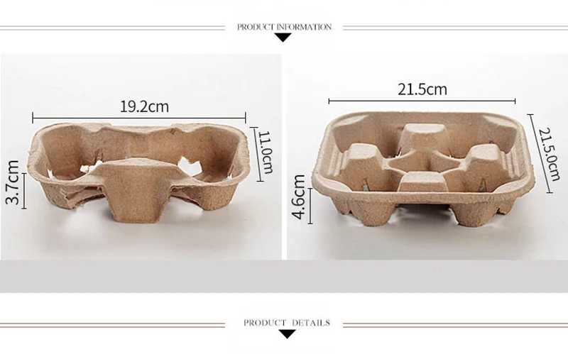 Одноразовые Бумага Кофе подстаканник четыре сетки на вынос напитков полка на плечо для домашних животных коробка кафе ресторан упаковочного оборудования Держатели 20 шт./компл