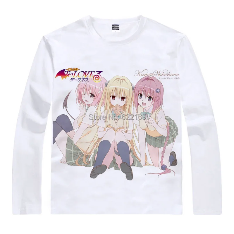 Белая хлопковая Футболка To Love Ru Momo Nano Astar Deviluke топы аниме повседневные футболки