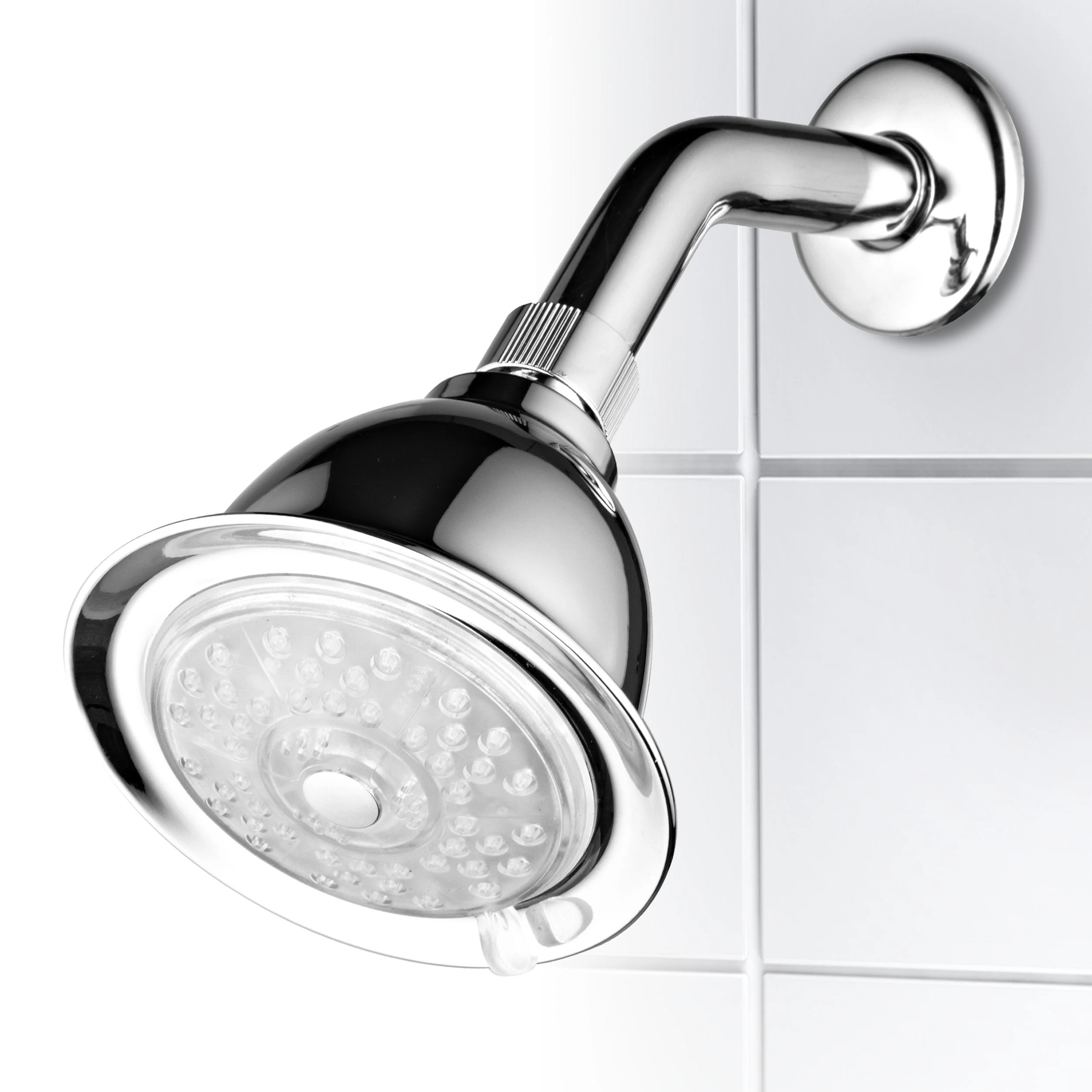 PowerSpa 7 Color Showerhead with Air Jet LED Turbo Pressure Boost Nozzle Technology (3)