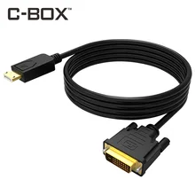C-BOX DP Display Port To Vga Converter Adapter Cable For Macbook Air Pro Laptop Computer DP To DVI Big Screen Devices