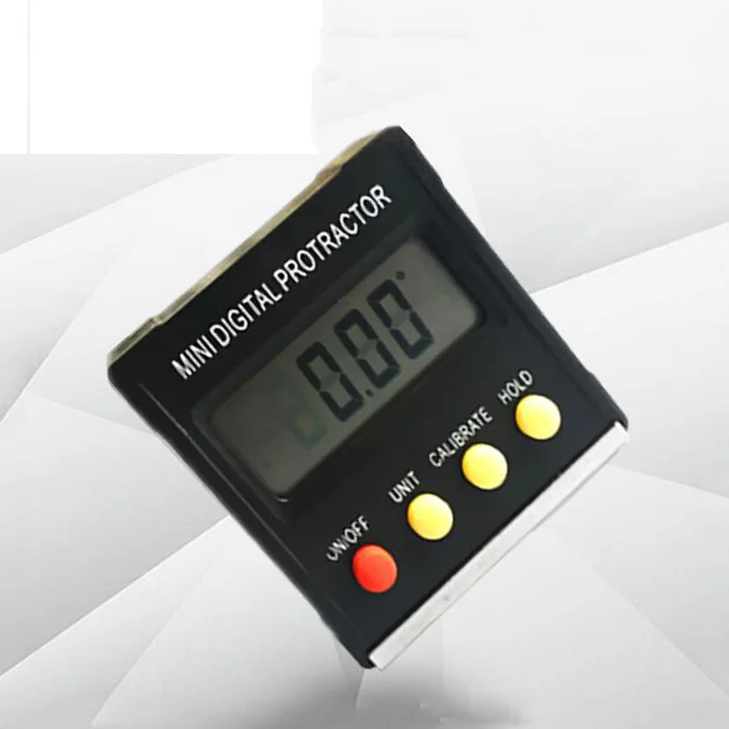 

360 degree digital display angle instrument with magnetic inclinometer protractor electronic horizontal angle ruler angle box
