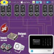 Золотой безопасности G90B 3g GSM wifi 100 метров проводной периметр инфракрасный ИК двойной луч-барьер система домашняя система охранной сигнализации