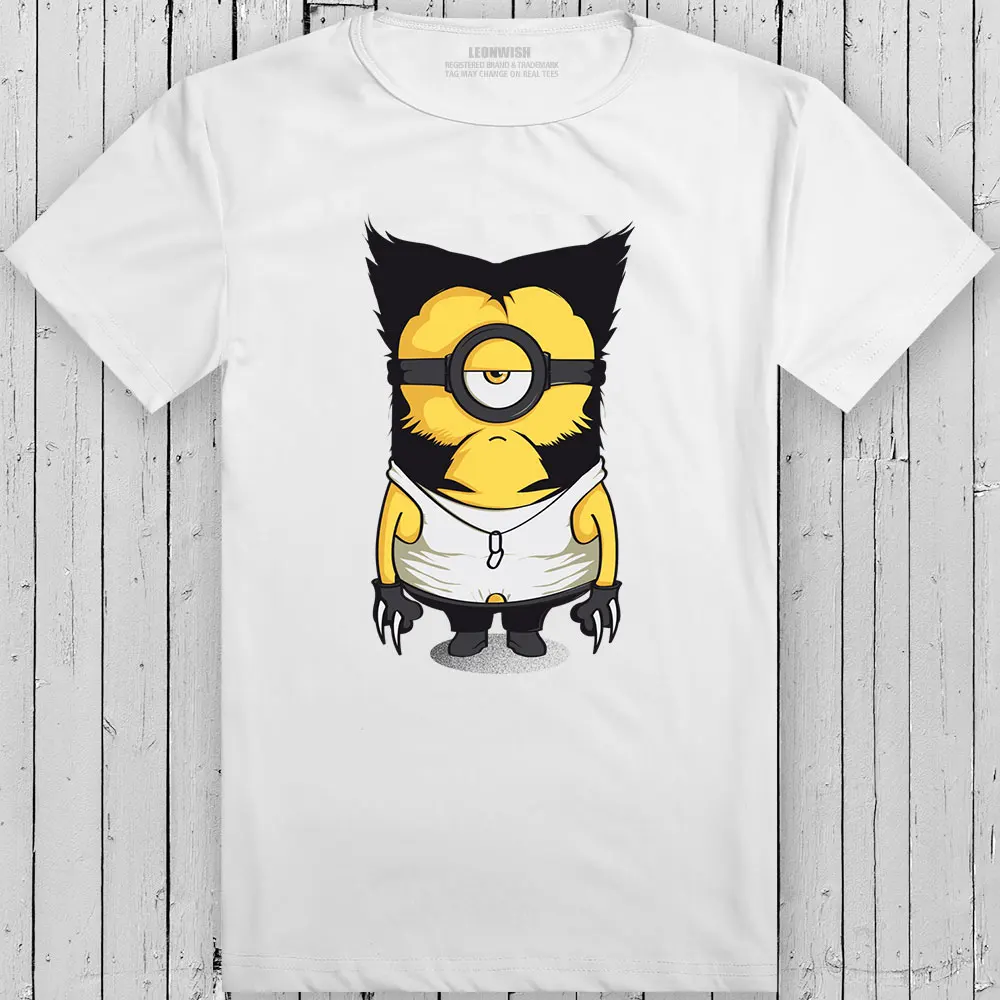 

Logan Minion T-Shirt Cool Fashion Pop Anime Short Sleeve T-shirt Casual Style Print Unisex Tee