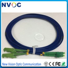 12 шт./лот, SC/APC-E2000/APC SM(9/125), DX, диаметр: 3,0 мм, 3 м, ПВХ куртка, синий, SC APC-E2000 бронированный двухъядерный волоконно-оптический патч-корд