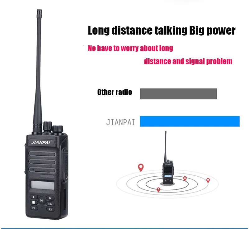 Большой мощности портативная рация двухстороннее радио 8 Вт UHF 400-470 мГц междугородной портативной рации для охоты долгого ожидания Хэм CB