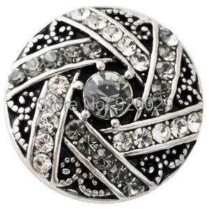 

D02183 Rhinestone newest rivca snap for 18mm snap bracelet jewelry