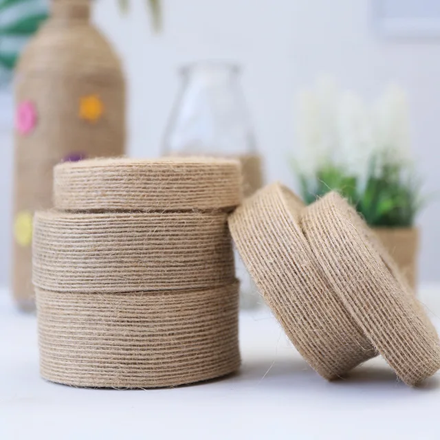 

Natural Jute Burlap Rolls Hessian Ribbon Rustic Vintage For Home Garden Wedding Decoration DIY Ornament Burlap Supplies