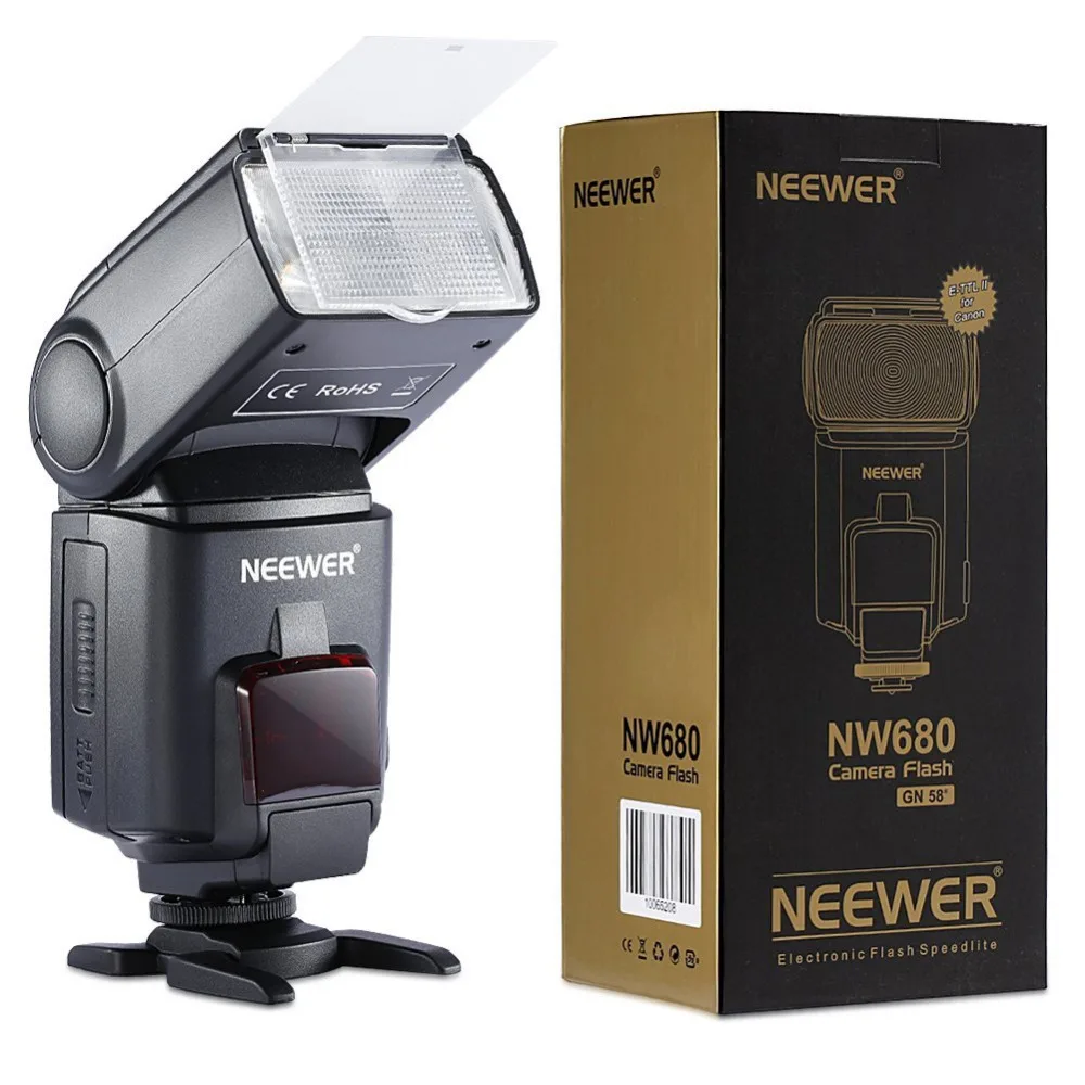 Вспышка Neewer NW680/TT680 вспышка для камеры Canon 5D/MARK 2/6D/60D/700D/50DT3I T2I/других цифровых