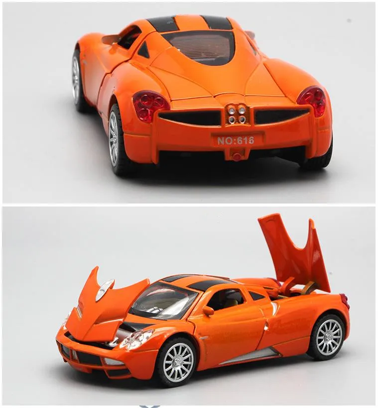 Высокая модель машины, 1:32 Масштаб сплава, Pagani Zonda F, 4 открытые двери, игрушечные автомобили