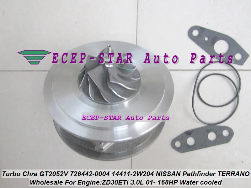 Бесплатная доставка Турбокомпрессор CHRA GT2052V 726442 0001 14411 2W203 Для NISSAN Pathfinder Mistral ZD30ETi