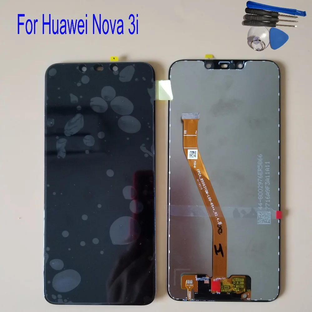 

With Frame 6.3" For Huawei Nova 3i INE-LX2 LCD Display Touch Screen Digitizer Assembly Replacement LCD Screen Display+Tools
