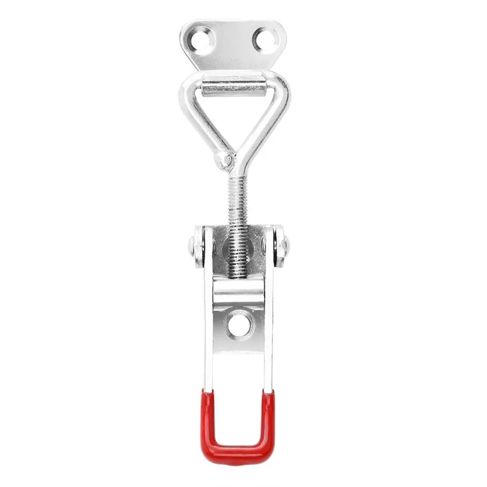 

4 Pack Adjustable Toggle Latch Catch Hasp Pull Latch Metal Door Cabinet Box Case Toggle Latch Lock 360 Lbs Capacity Hardware