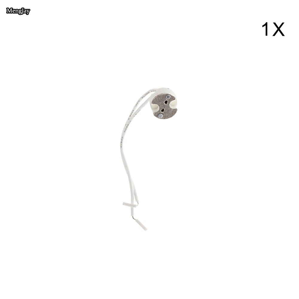 

1x MR16 GU5.3 Ceramic Lamp Base Socket LED CFL Halogen Light lamp holder with Wire Connector