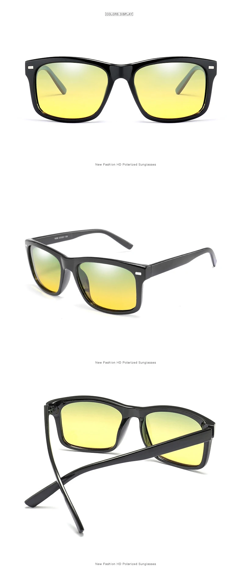 AIELBRO день и ночное видение HD для вождения поляризованные солнцезащитные очки мужские очки для вождения антибликовые очки солнцезащитные очки UV400