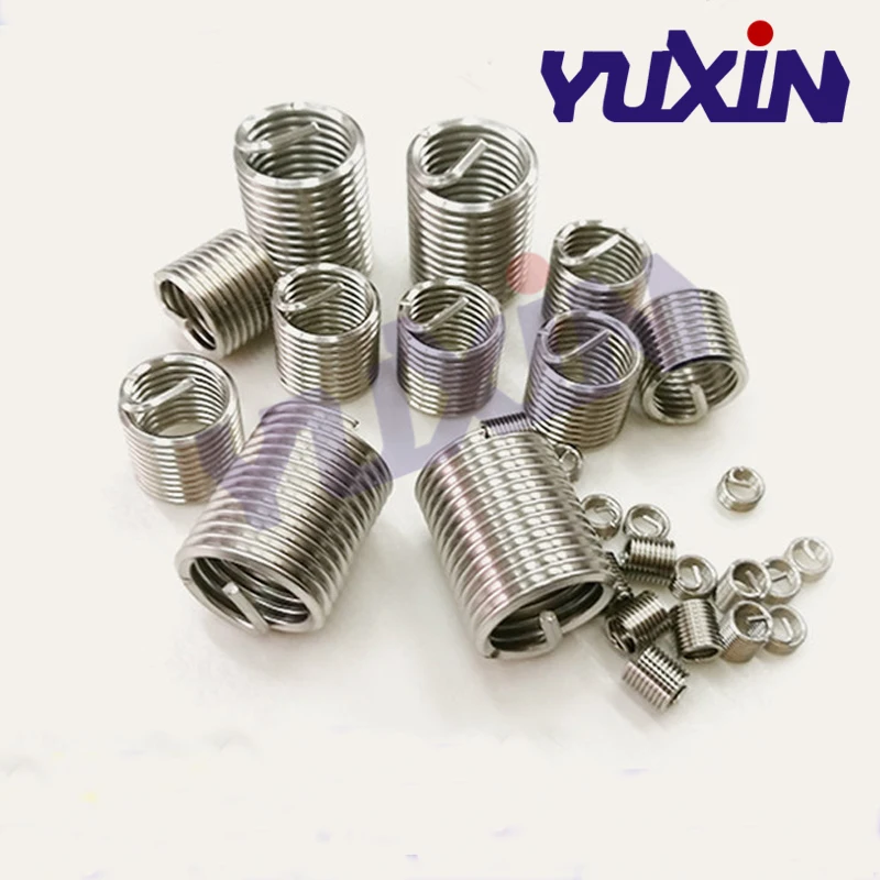 20Pcs M14*2*3D Screw Thread Insert A2 Stainless Steel 304 Fasteners Repair Tools Kit Coiled Wire Helical Screw Sleeve Set