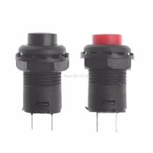 5 unids/set Mini DS-425A de auto-bloqueo SPST interruptor de botón de empuje 1.5A 250V/3A 125V interruptor de botón de Dropship