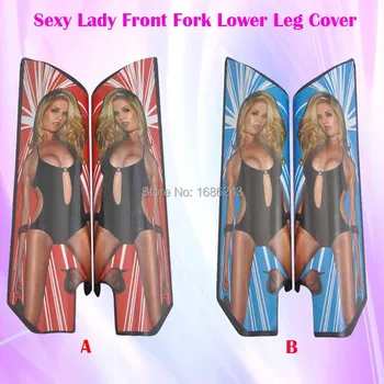 

Motorcycle Sexy Girl Front Fork Absorber PP Cover Fork protector Dust Protection Cover Fits For Harley Honda Yamaha Universal