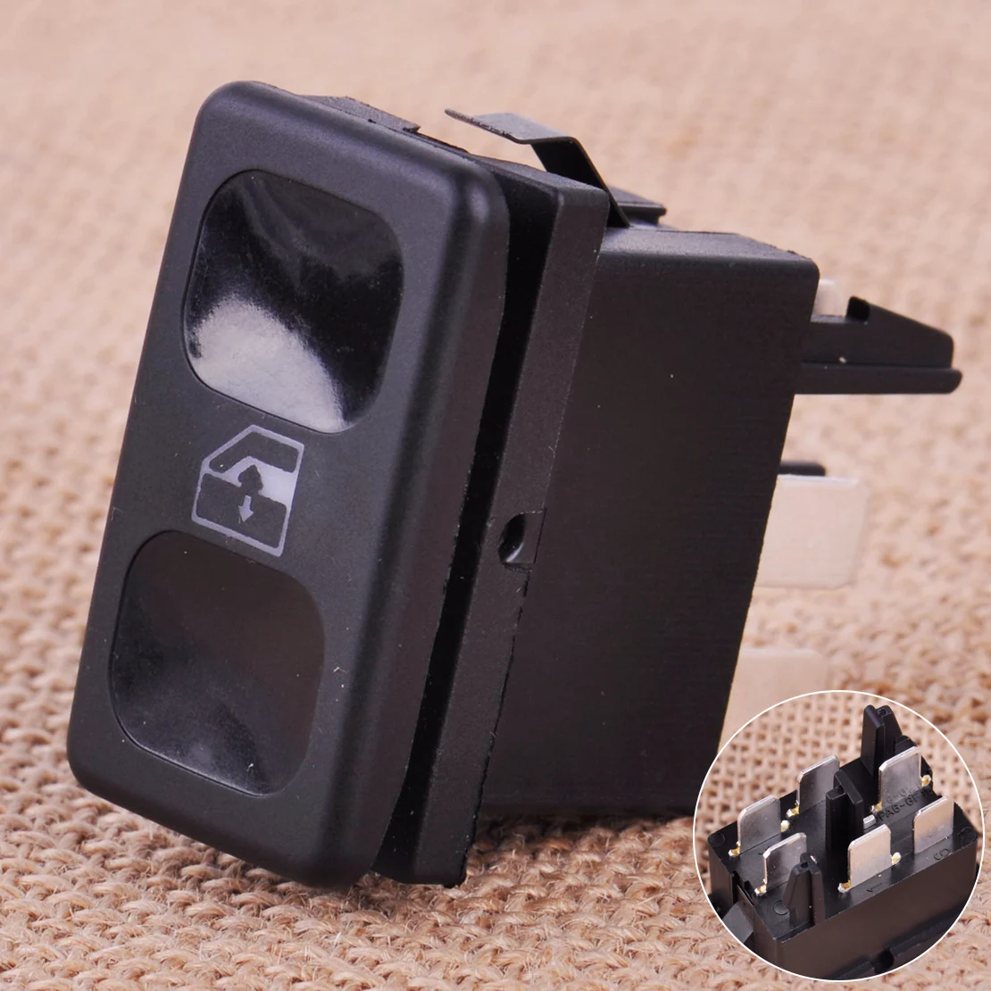

CITALL 191959855 , 191 959 855 , BDP605 Black Power Window Control Switch Button fit for VW Golf Jetta MK2 Polo
