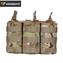 IDOGEAR чехол для журналов Triple MAG Pouch Carrier модульный для 5,56 боевой Wargame активного отдыха 3533