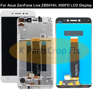 Image 1 - For 5.0" Asus ZenFone Live ZB501KL X00FD A007 LCD screen display with frame touch panel digitizer white/black free shipping