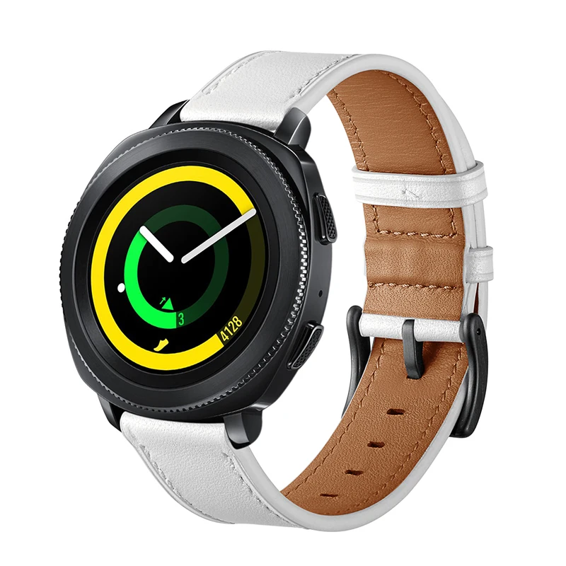 YILIZOMANA Смарт-часы кожаный ремешок для samsung gear S2 классический/Frontier Galaxy Watch 42 мм huawei Fossil Q Pebble ремешок для часов 20 мм