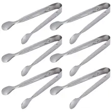 Щипцы для сахара набор из 6 класса премиум из нержавеющей стали щипцы для льда маленькие кухонные Сервировочные щипцы для чая кофе мини сервировочные закуски