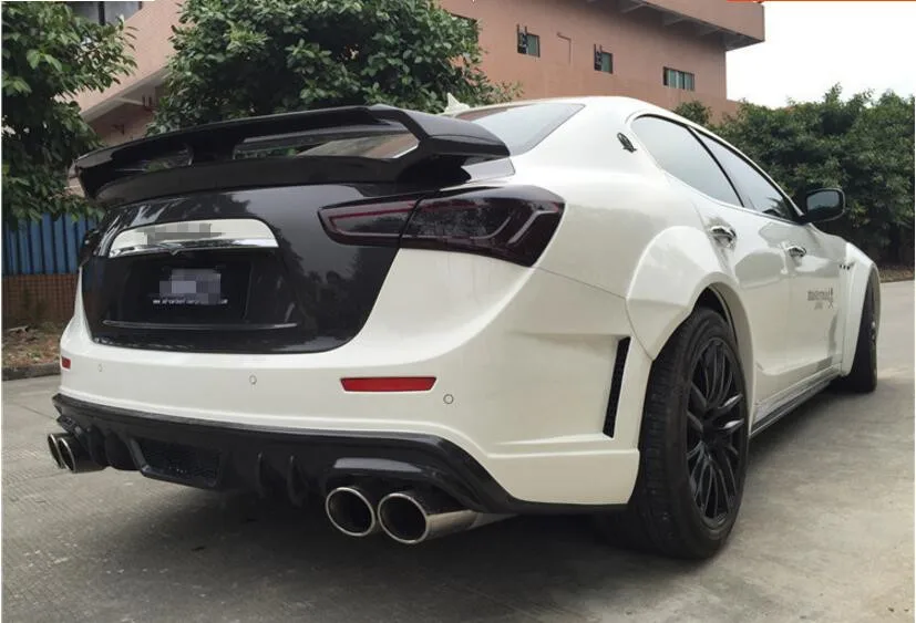 

JIOYNG CARBON FIBER CRA REAR WING TRUNK LIP SPOILERS FIT FOR Maserati Ghibli 2014 2015 2016 2017 RENEGADE GT STYLE