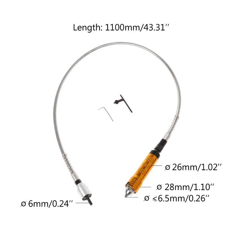 6mm Rotary Grinder Tool Flexible Flex Shaft Fits
