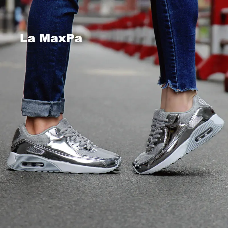 

Air cushion damping Sneakers men's street Breathable mesh running shoes for women Soft Fast woman sports shoes arena Trainers