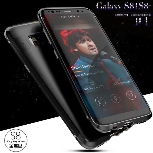 imágenes para Para Samsung Galaxy caso S8 Original Marca Marco Del Metal de Aluminio + PC Duro Armadura Anti-knock Back Casos de la Cubierta Para la Galaxia S8 Más imágenes para Para Samsung Galaxy caso S8 Original Marca Marco Del Metal de Aluminio + PC Duro Armadura Anti-knock Back Casos de la Cubierta Para la Galaxia S8 Más
