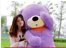 biggest plush purple teddy bear toy huge sleeping bear toy stuffed big teddy bear gift 200cm