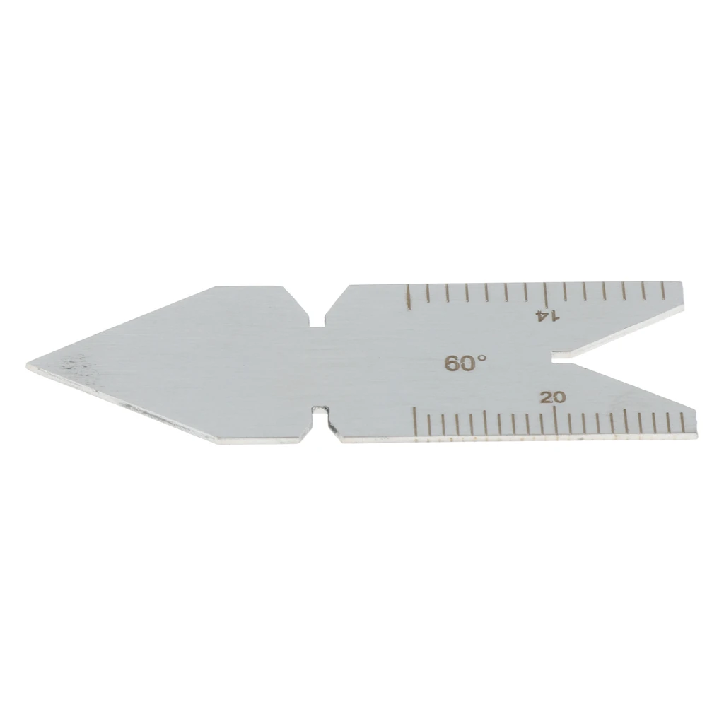 Set Of 2PCS 60 Degree Stainless Steel Fish Center Gauges Inch / Metric