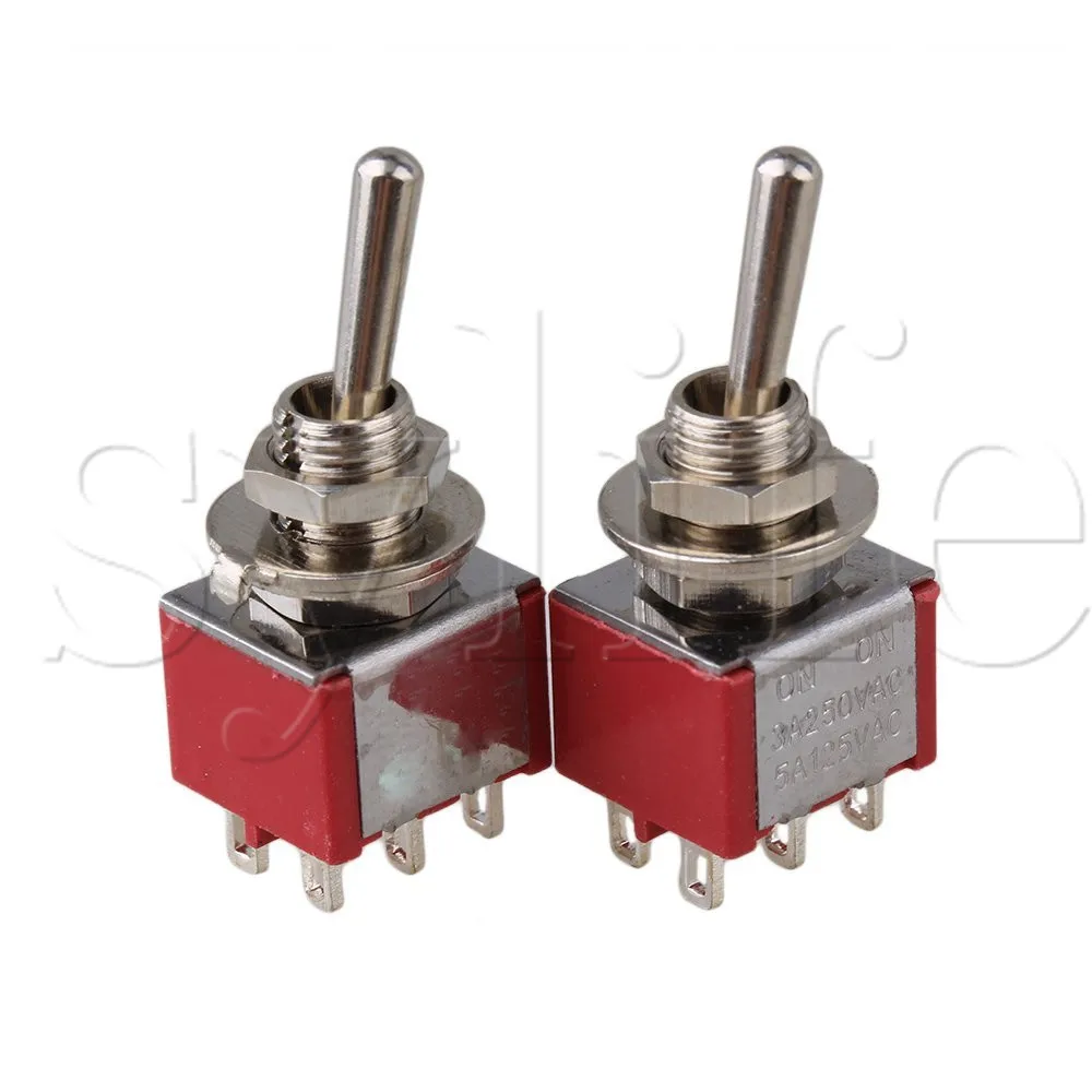 

Generic Electirc 2 Position Toggle Switch DPDT AC 125V 6A TGD3 1 Pair