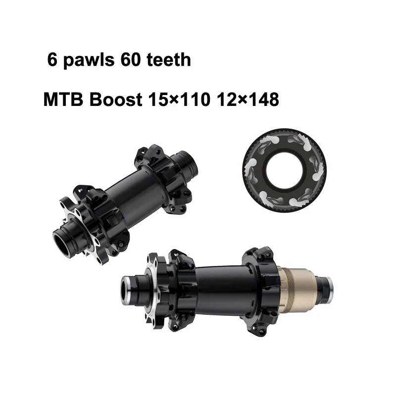

MTB XC AM ENDURO 6 pawls 60 teeth ss35 BOOST straight pull hub front 15 x 110mm rear 12 x 148mm Shim. 8/9/10/11s OR XD XX1