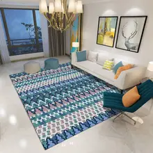 Современная мода супер мягкий бархатный утолщенный ковер прикроватный коврик для дома домашний Коврик для пола Противоскользящие коврики