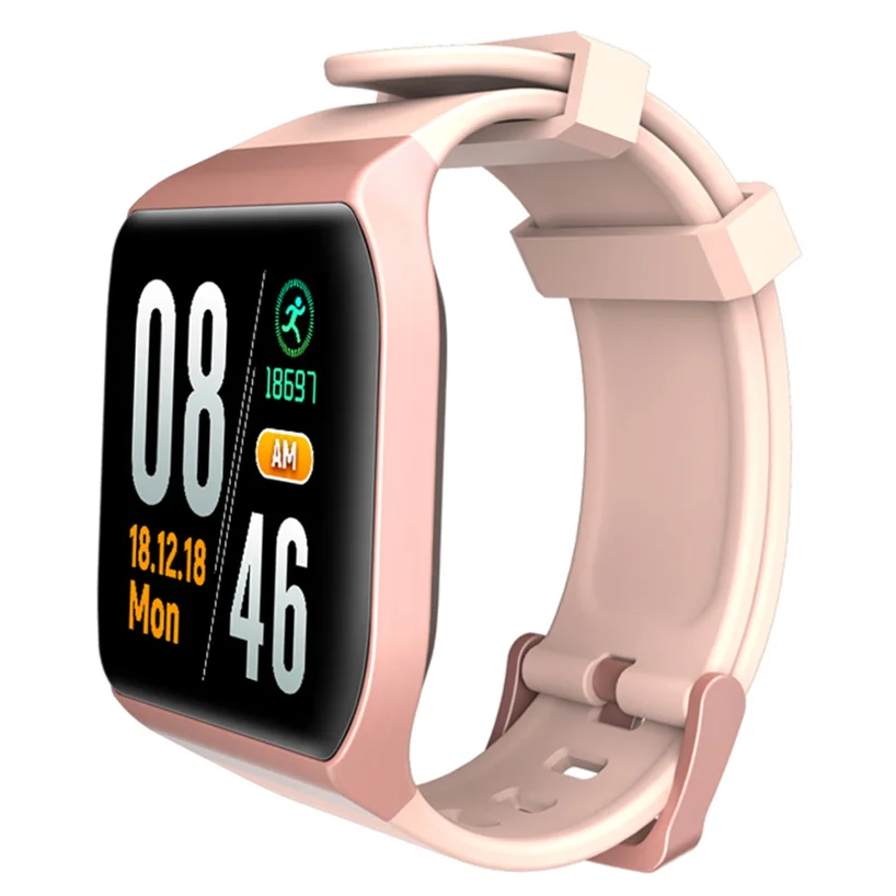 Умные часы, водонепроницаемые Смарт-часы для мужчин/женщин, умные часы, мужские/подключенные умные часы, фитнес-браслет для Android ios - Цвет: Rose Golden