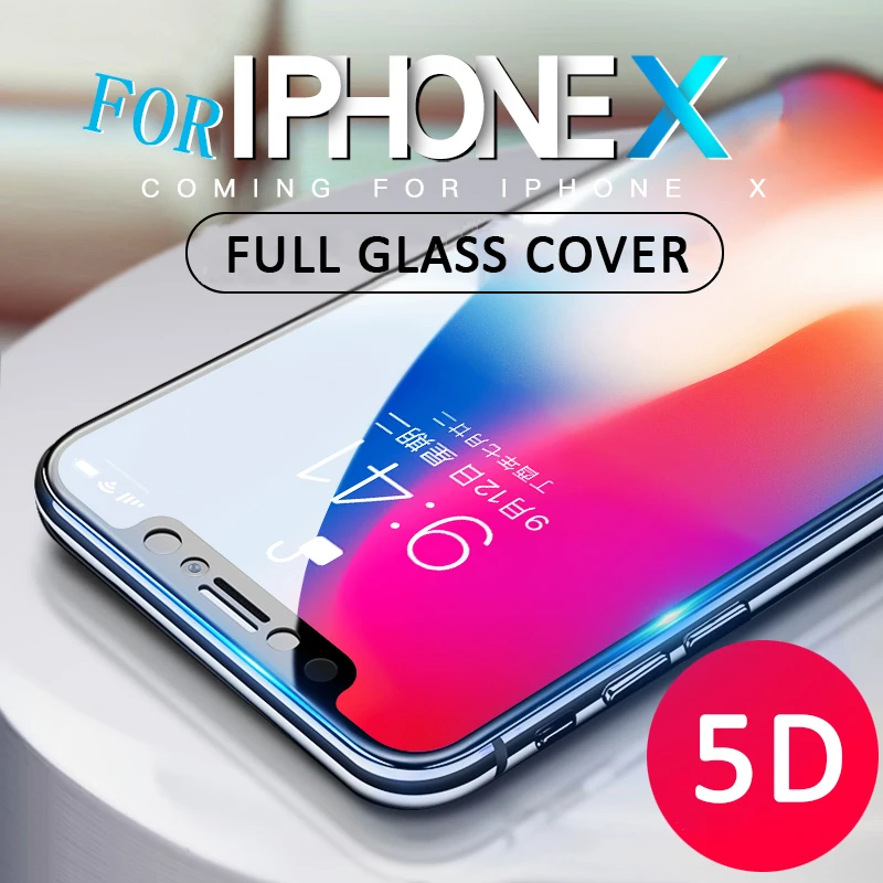 AOXIN 5D изогнутое закаленное стекло с полным покрытием для iPhone 11 Pro Xs Max Защита